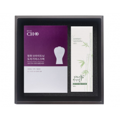 청화 브라이트닝 도자기 마스크 팩 5p, 수딩젤 세트