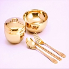 유아용 골드 반상기