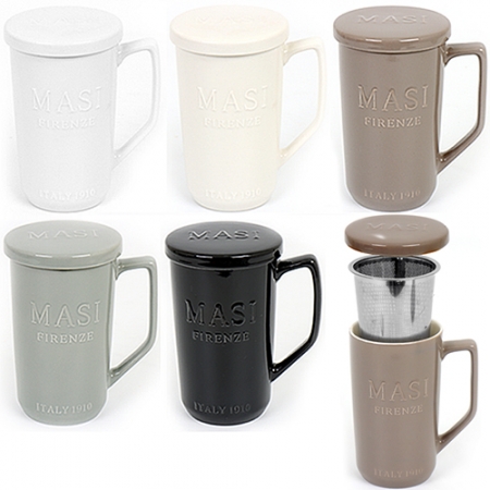이태리 멀티 차우림 머그 세트 500ml ( 머그+뚜껑+티바스켓) #2