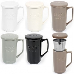 이태리 멀티 차우림 머그 세트 500ml ( 머그+뚜껑+티바스켓)