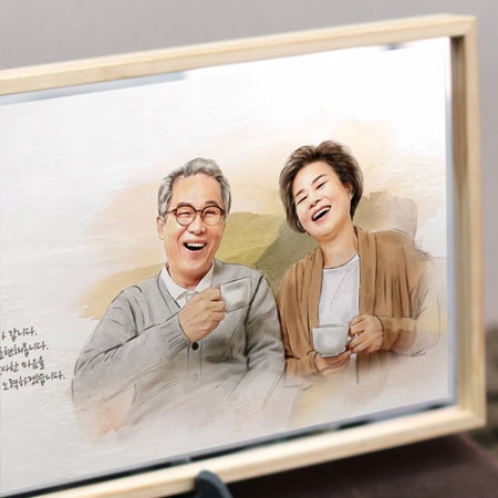 부모님 인물화 상패 감사패 환갑 칠순 기념패 #5