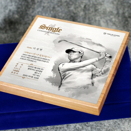 원목 골프패 싱글패 이글패 언더파 홀인원 상패 #5