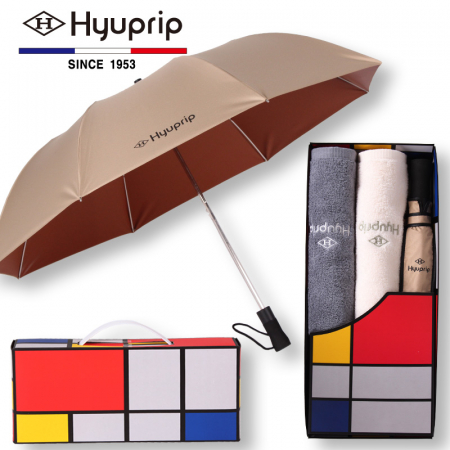 협립 2단 아웃도어 우산 1P+ 코마 호텔타올 2P세트 #2