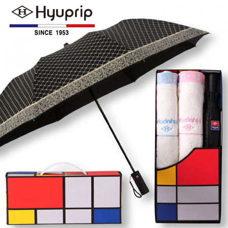 협립 2단 커넥션 우산 1P+눈꽃 타올 2P세트 #2