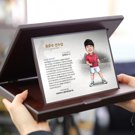 캐리커쳐 감사패 테니스 동호회 기념패 #3