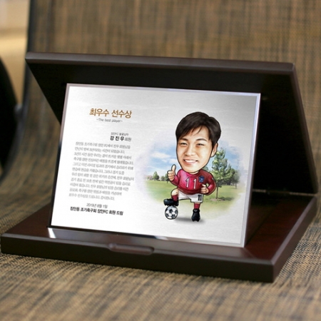 캐리커쳐 감사패 축구 동호회 감사패 상패 #2