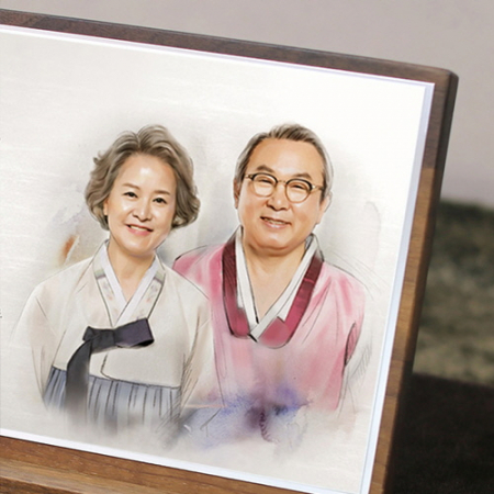 부모님 인물화 상패 감사패 환갑칠순팔순 기념패 #5