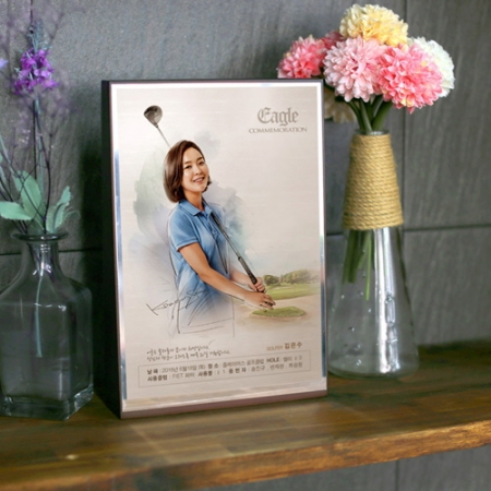 인물화 골프패 싱글이글홀인원 기념패 상패 감사패 #5