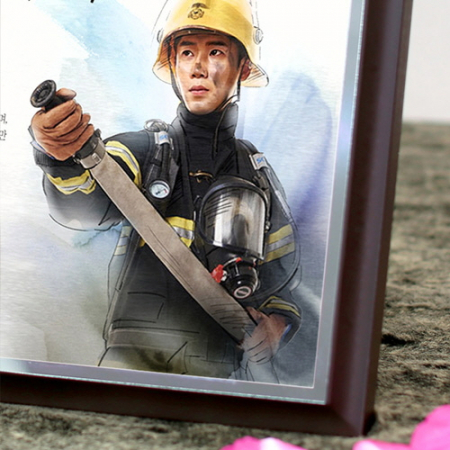 인물화 감사패 상패 공로패 재직퇴직 기념패 전역패 #4