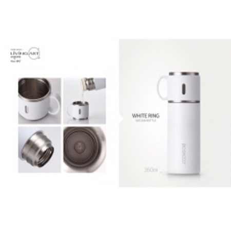 리빙아트 디오바코 화이트링 보온병 350ml #2