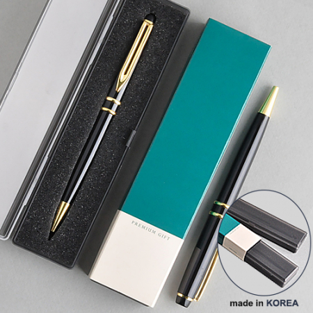 투링블랙 금장 금속 볼펜 (프리미엄 슬림 케이스) #3