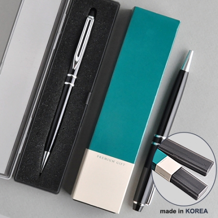 투링 블랙 은장 금속 볼펜 (프리미엄 슬림 케이스) #3