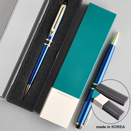 투링 블루 금장 금속 볼펜 (프리미엄 슬림 케이스) #3