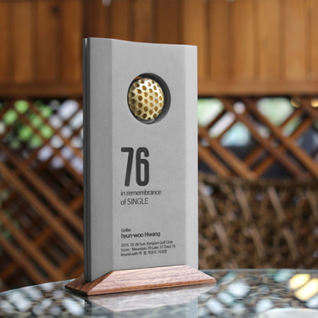 골프패 트로피 기념패 상패 홀인원이글싱글 감사패 #2