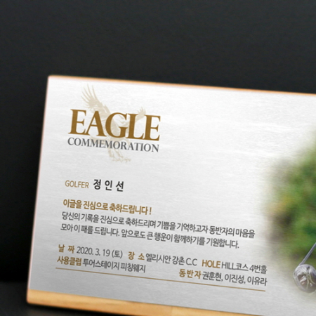 포토 골프패 홀인원 싱글이글 감사패 기념패 상패 #4