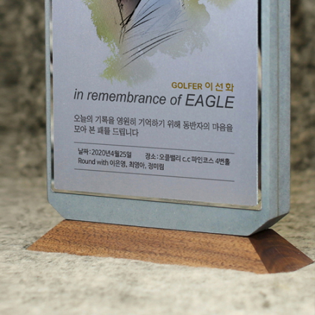 인물화 골프패 트로피 상패 싱글 이글 홀인원 감사패 #5