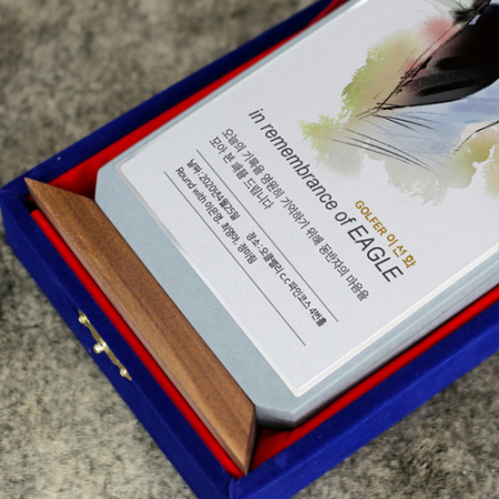 인물화 골프패 트로피 상패 싱글 이글 홀인원 감사패 #3