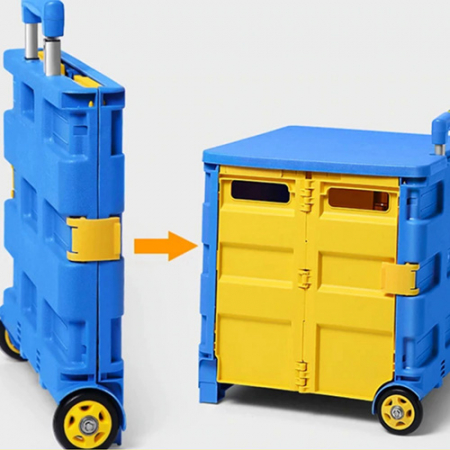 접이식 핸드 카트, 쇼핑 카트, 장바구니 카트 #4