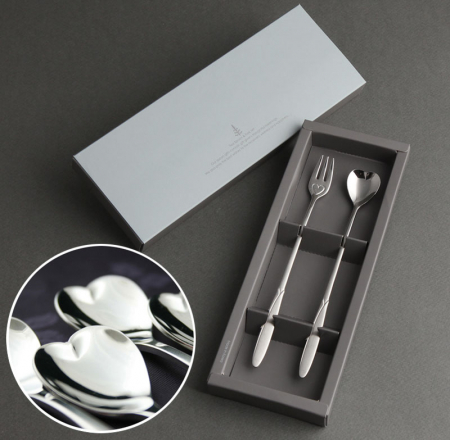 엔젤하트 롱스푼 롱포크 2P 커피스푼 카페포크 #2