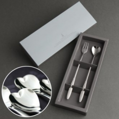 엔젤하트 롱스푼 롱포크 2P 커피스푼 카페포크