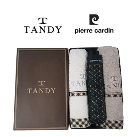 탠디 클래식 세면타올 + 피에르가르뎅 댄디 3단 수동우산 27번 세트 #2