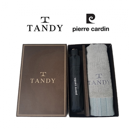 탠디 바코드 세면 타올+피에르가르뎅 무지 3단 수동 우산 3번 세트- 베이직 #2