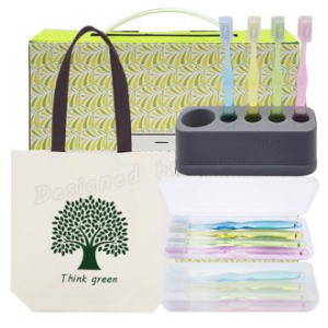 선물세트 그린 에코백 크리스탈캡8p 13호 / 칫솔 치약 / 여행용세트