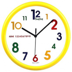 착한 컬러 라운드 벽시계 235