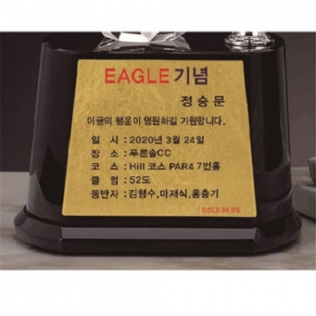 조각가 작품 콜렉션 16 - 금속크리스탈 골프트로피 #7