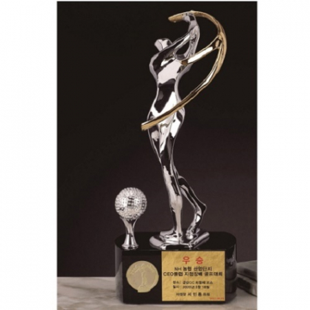 크롬 투톤 골프트로피 2 #2