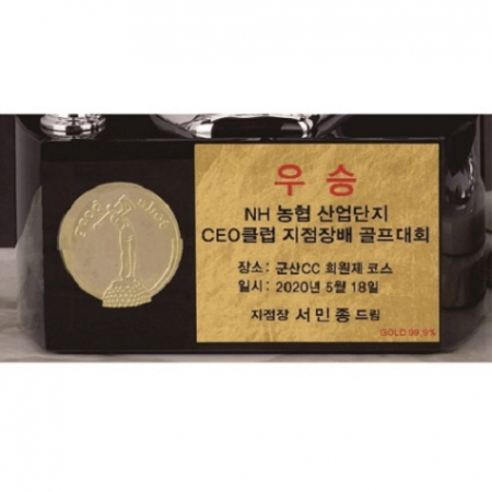 크롬 투톤 골프트로피 2 #4