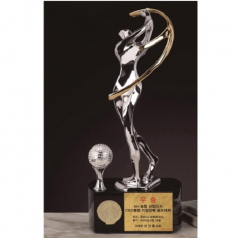 크롬 투톤 골프트로피 2