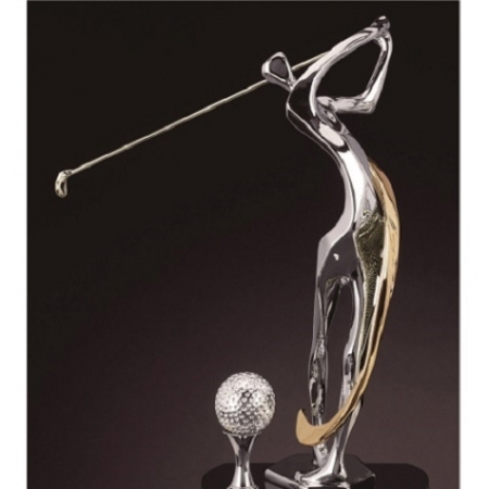 크롬 투톤 골프트로피 1 #3