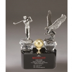 주석 크리스탈 골프트로피 8