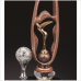 작은이미지: 조각가 작품 콜렉션 10 - 브론즈 금속크리스탈 골프트로피 #4