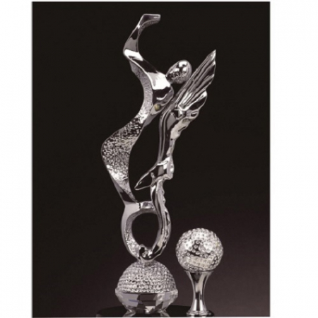 조각가 작품 콜렉션 14 - 금속크리스탈 실버 골프트로피 #3
