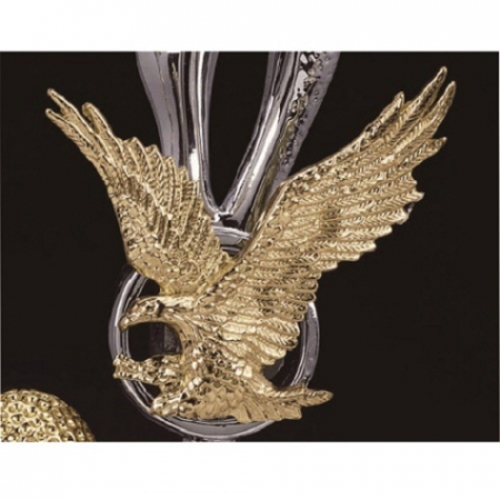 조각가 작품 콜렉션 17 - 실버 금속크리스탈 골프트로피 #5