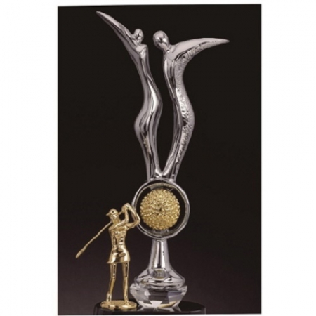 조각가 작품 콜렉션 13 - 금속크리스탈 골드 골프트로피 #3