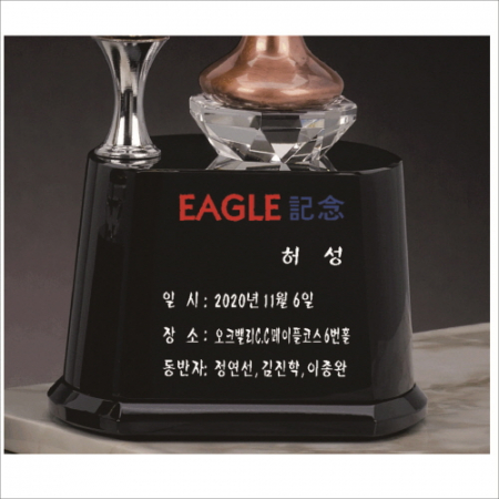 조각가 작품 콜렉션 12 - 브론즈 금속크리스탈 골프트로피 #5