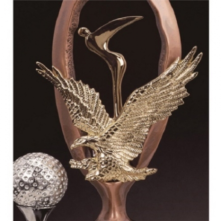 조각가 작품 콜렉션 11 - 브론즈 금속크리스탈 골프트로피 #4