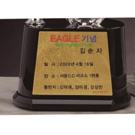 조각가 작품 콜렉션 11 - 브론즈 금속크리스탈 골프트로피 #6