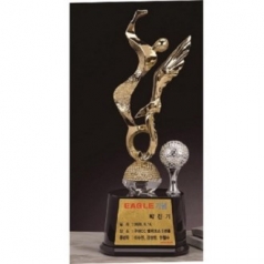조각가 작품 콜렉션 5 - 골드 금속크리스탈 골프트로피
