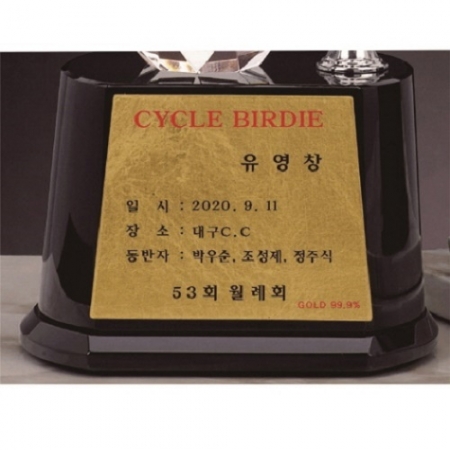 조각가 작품 콜렉션 9 - 브론즈 금속크리스탈 골프트로피 #7