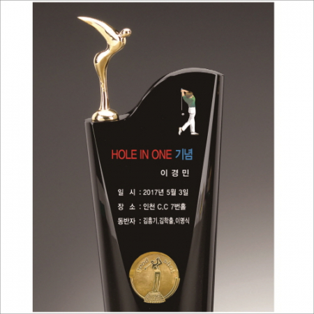 투톤 스몰골프모션 트로피 #3
