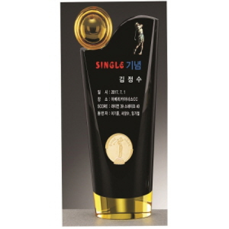 투톤 크리스탈 골프트로피 11 #3