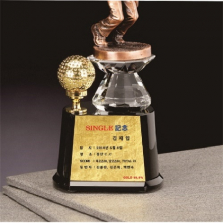 청동 크리스탈 남성 골프트로피 9 #4
