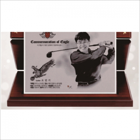 작가 인물 그림 콜렉션 크리스탈 상패 1 #4