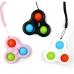 작은이미지: 푸쉬팝 피젯 스피너 3구, 가방 고리, 인싸템놀이 #2