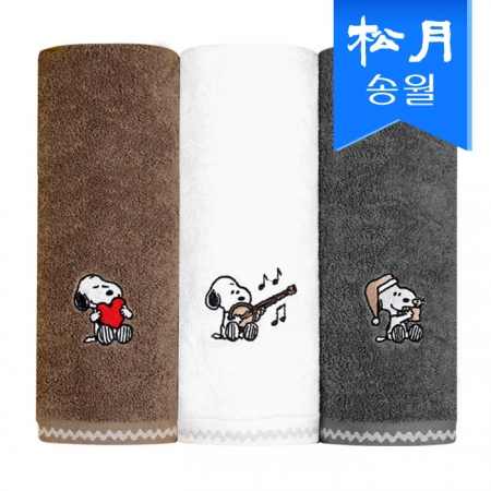 [송월타올] 스누피 멜로우 심플 무지 1매 세면 타올 s #2
