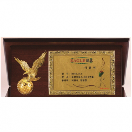 이글 골프 가리비 크리스탈 상패 #3